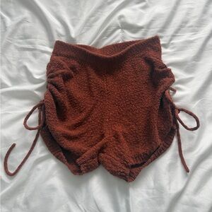 Free People Terracotta Knit Shorts